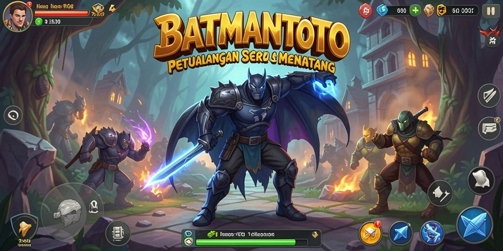 Tampilan gameplay seru dalam BATMANTOTO, menjelajahi dunia RPG yang menantang.
