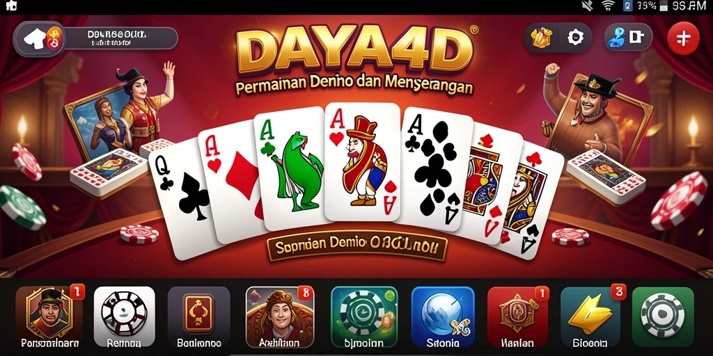 Tampilan menarik dari gameplay Domino di DAYA4D.