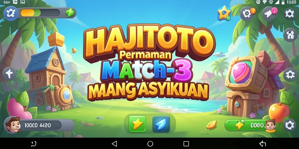 Tampilan gameplay seru dalam HAJITOTO yang penuh warna.