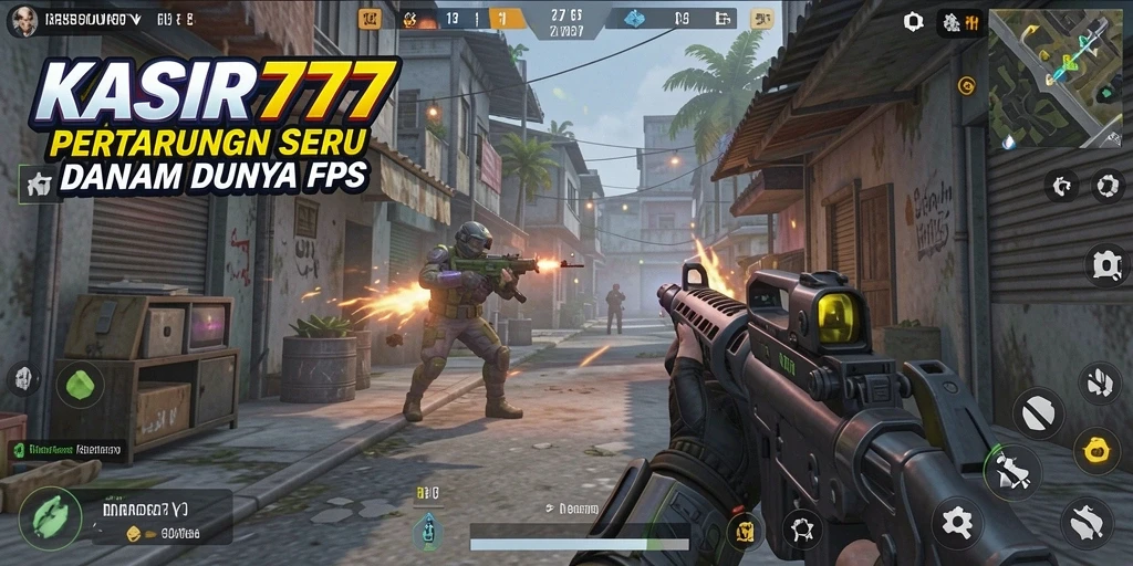 Tampilan seru gameplay KASIR777 dalam aksi FPS.
