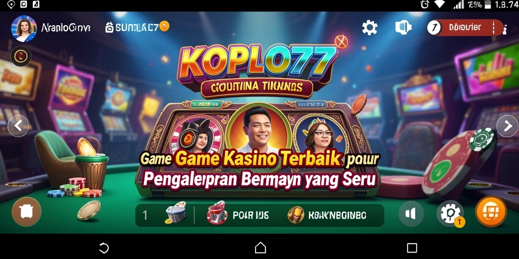 Screenshot utama KOPLO77 menampilkan gameplay Kasino yang menarik.