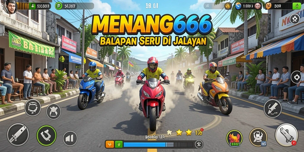 Tampilan gameplay Racing yang seru dan mendebarkan di MENANG666.
