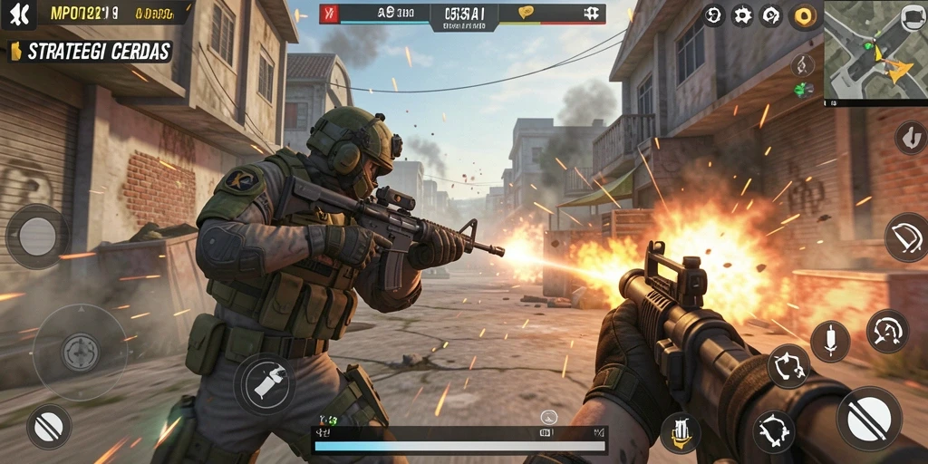 Gameplay seru MPO1221 saat pertempuran sengit di medan perang.