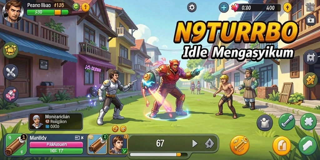 Tampilan gameplay N9TURBO yang menarik dan interaktif.
