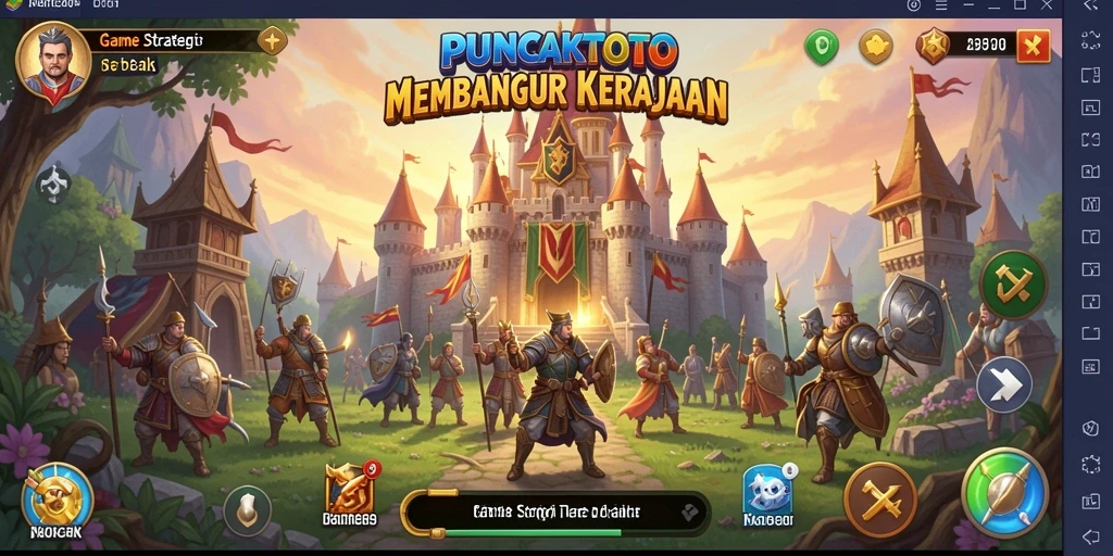 Tampilan gameplay yang menarik di PUNCAKTOTO dengan aksi strategis.