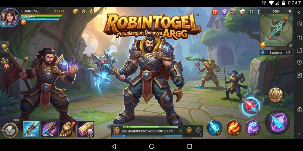 Tampilan menarik dari gameplay ARPG ROBINTOGEL
