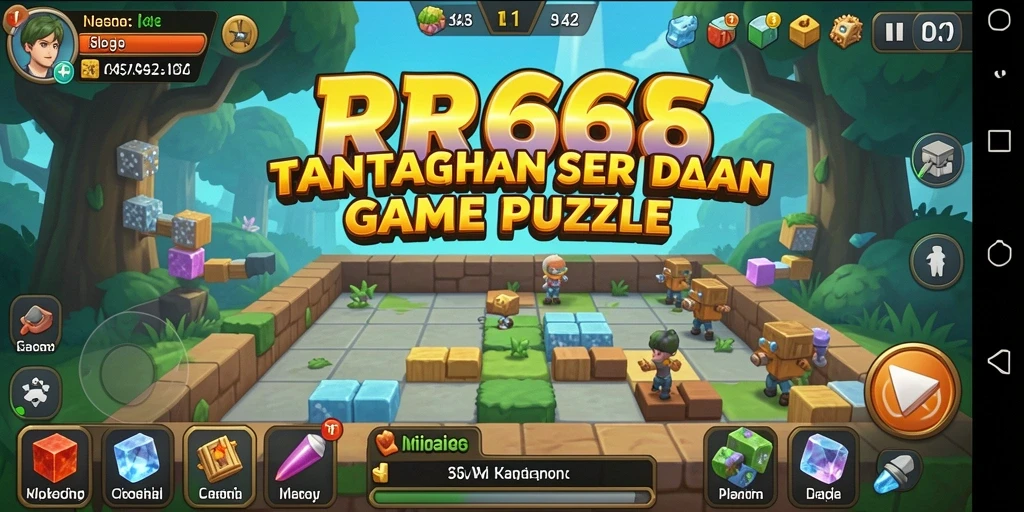 Screenshot gameplay RR666 yang menampilkan puzzle menarik.
