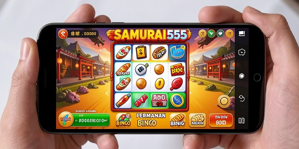 Tampilan gameplay SAMURAI555 menampilkan suasana Bingo yang seru.