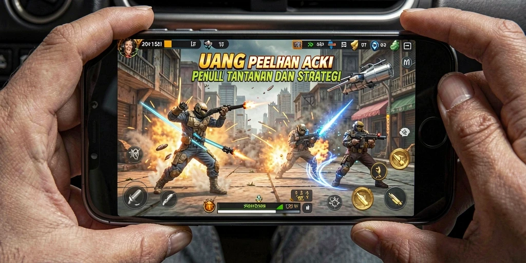 Screenshot utama UANG menampilkan gameplay seru dengan aksi spektakuler.