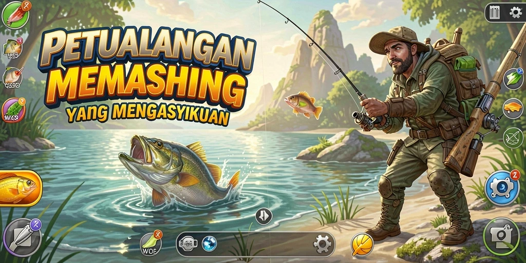Tampilan gameplay <strong>WG87</strong> yang menakjubkan saat memancing di lokasi terbaik.